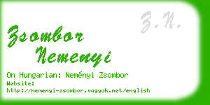 zsombor nemenyi business card